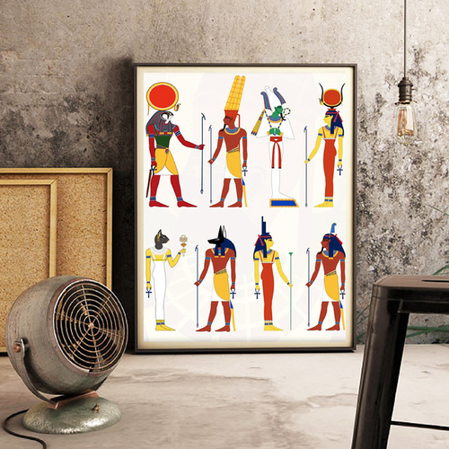 Egyptian Decor God Of Egypt Picture Canvas