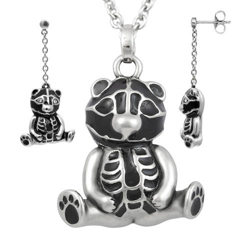 Teddy Sitting Pretty Necklace & Earrings Set