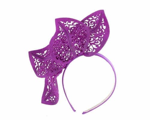 Modern purple racing fascinator