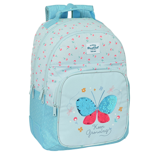 School Bag BlackFit8 Keep Growing Light Blue (32 x 42 x 15 cm)