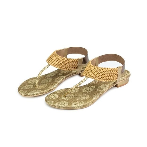 Faux Leather Stylish Fashion Sandals for Women (Size-32)