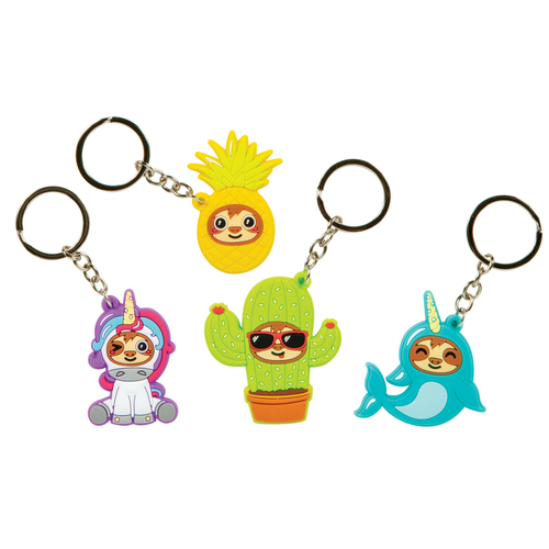 Sloth in Disguise Key Chain - 24 Count