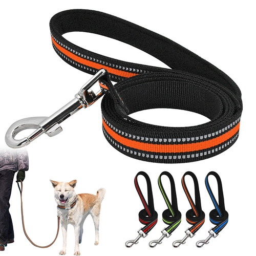 Reflective Dog Leash Rope 120cm Nylon Safety Pet