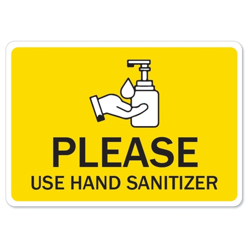 SignMission OS-NS-D-1218-25586 Osha Notice Sign - Please Use Sanitizer