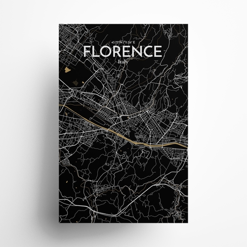 Florence City Map Poster