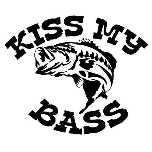 3 Inch Cloth  Patch Kiss My Bass