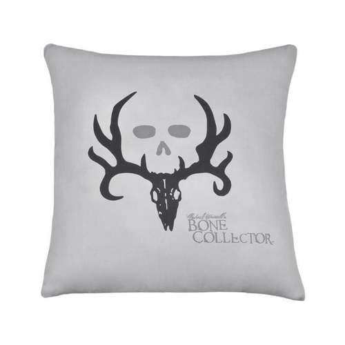VISI-ONE - Bone Collector - Skull Theme - Gray Square Pillow