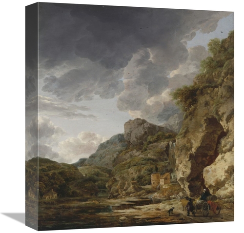 Global Gallery GCS-459988-16-142 16 in. Mountain Landscape with River 