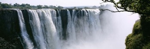 Panoramic Images PPI84427L Waterfall in a forest  Victoria Falls  Zimb