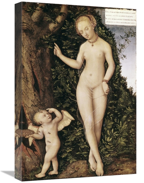 Global Gallery GCS-277149-22-142 22 in. Venus & Cupid with Bee Hive Ar