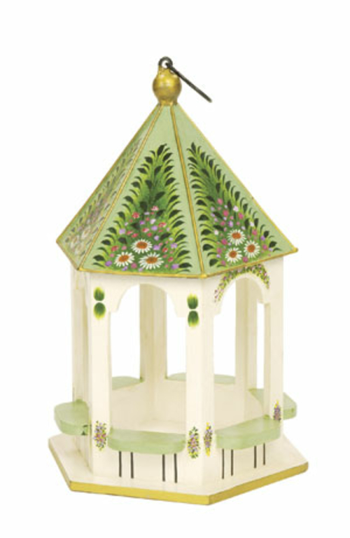 Achla BF-20 Victorian Birdfeeder - Hand Painted Wood in White