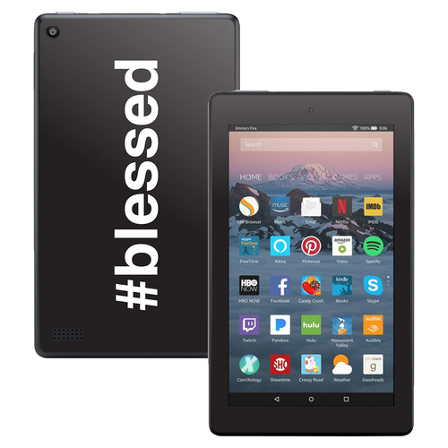 MightySkins AMKF717-Blessed Skin for Amazon Kindle Fire 7 2017 - Bless