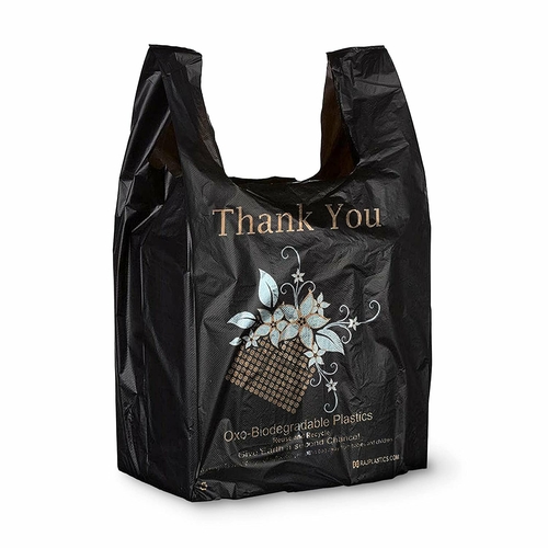 Pack of 1000 OXO-Biodegradable Thank You Plastic Bags 10 x 6 x 18.