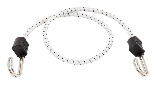 Keeper 8866196 32 in. Marine Twin Anchor Bungee Cord, White & Blac