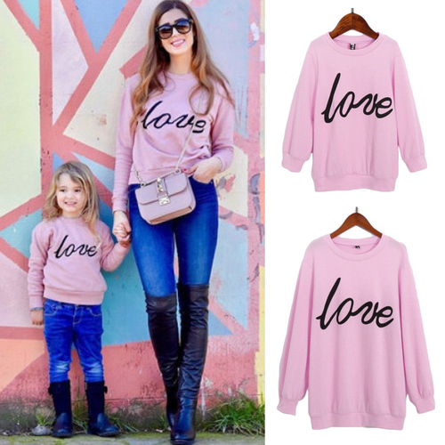3 colors Family Love Clothes Mother Women Girls
