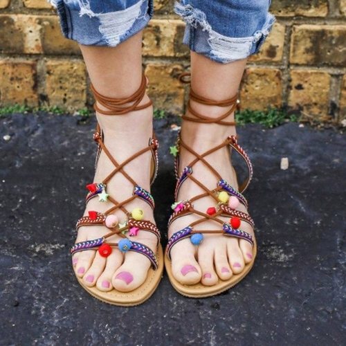 Plus Size Women Bohemia Sandals Summer Fashion