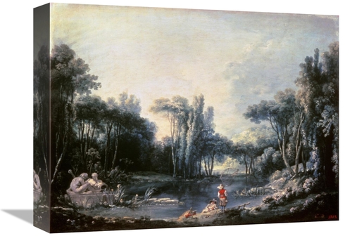 Global Gallery GCS-276820-16-142 16 in. Landscape with a Pond Art Prin