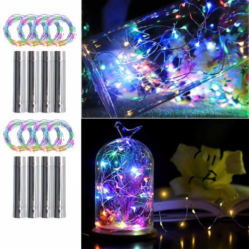 String Lights Silver LED Wine Bottle Lights