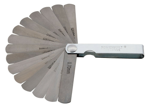 Powerbuilt 15 Blade Metric Feeler Gauge - 648395