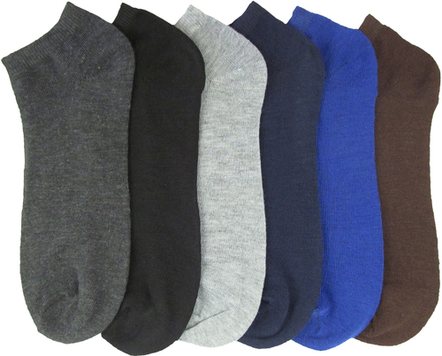 Men's Ankle Socks - Solid Colors, 10-13, 3 Pack