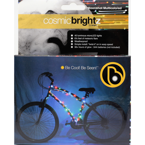 Brightz 9700402 Cosmicbrightz Bike Frame LED Light Kit  Multi-Colored