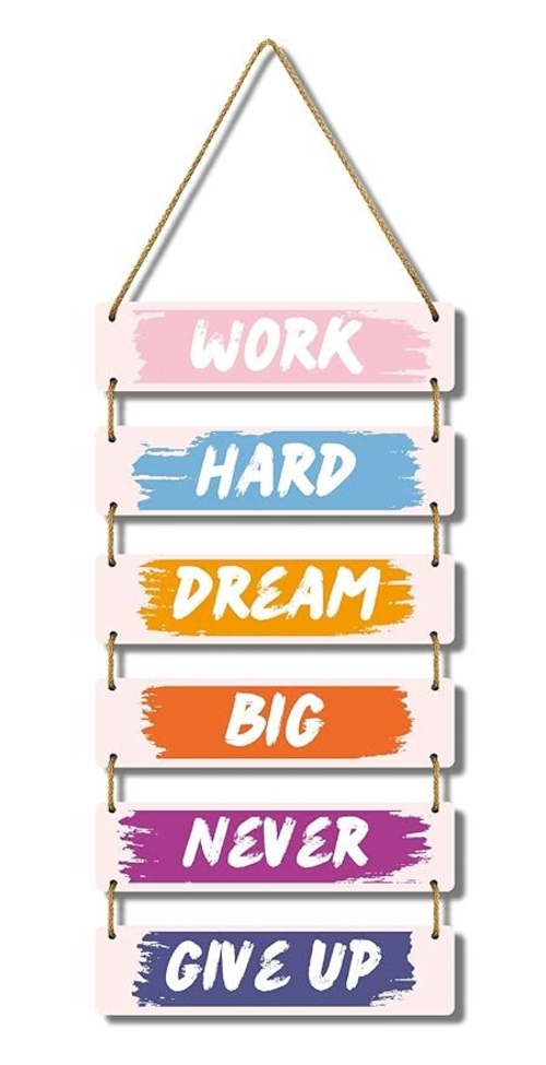Work hard dream big Living Room-Wall Hangings for Home/Wall Decoration