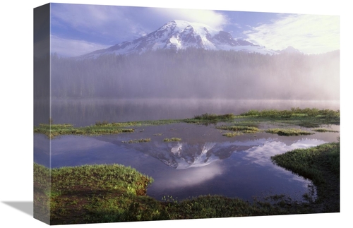 12 x 16 in. Mt Rainier, An Active Volcano Encased in Snow, Mt 