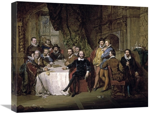 Global Gallery GCS-282016-22-142 22 in. Shakespeare & His Friends at t