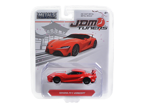 Toyota FT-1 Concept Red \JDM Tuners\" 1/64 Diecast Model Car by Jada"