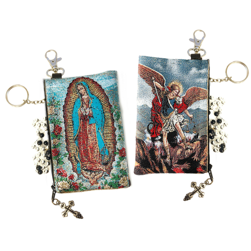 Our Lady of Guadalupe and Saint Michael - Reversible - Pouch