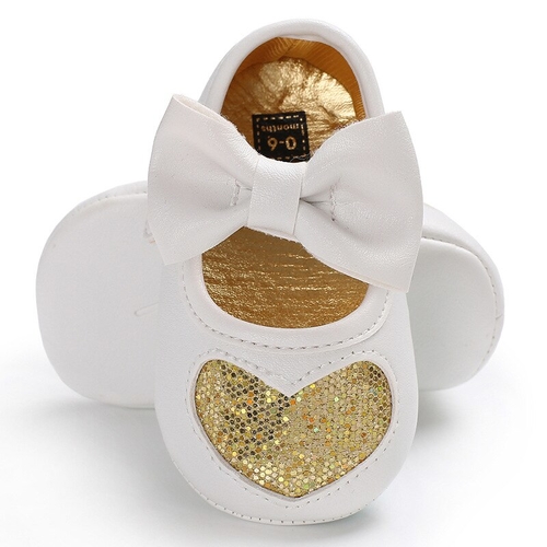 Fashion Baby Moccasins Baby Girls bling heart