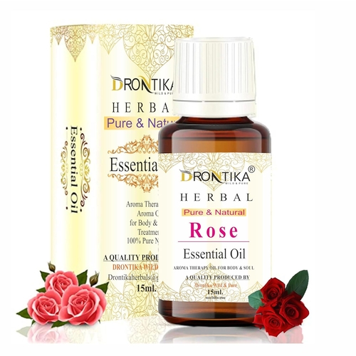 HERBAL 100% PURE Rose Essential Oil (Gulab Oil) Undiluted, Natural And