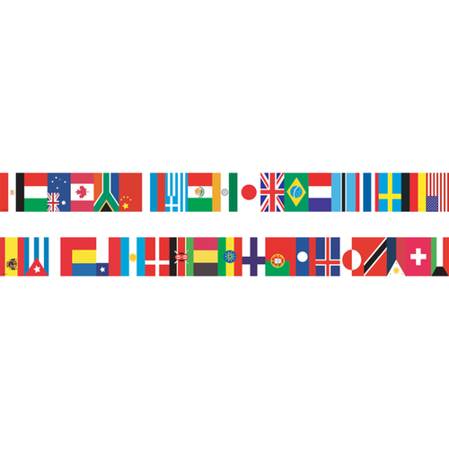 Teacher Created Resources EP-595-6 International Flags Spotlight Borde