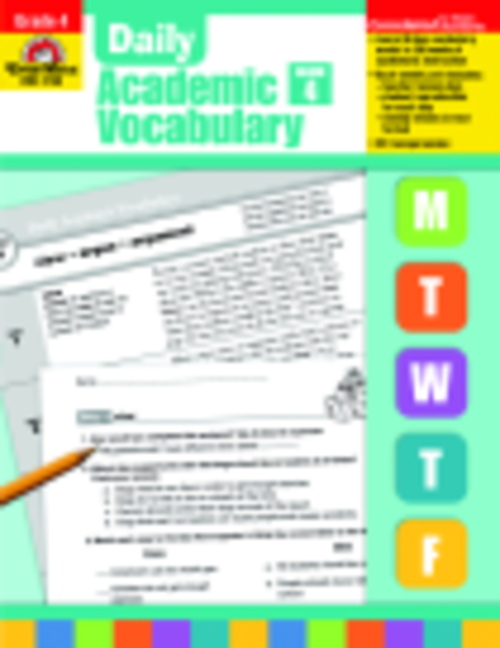 Evan-Moor Daily Academic Vocabulary, Teachers Edition, Grade 4