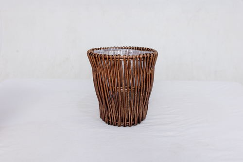 Noma Handmade Willow Wicker Planter Basket: Boho Rustic Home Decor