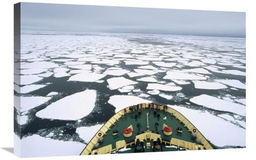Global Gallery GCS-452380-2030-142 20 x 30 in. Tourists on Russian Ice