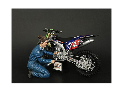Mechanic Chole Figurine for 1/12 Scale Motorcycle Models by American