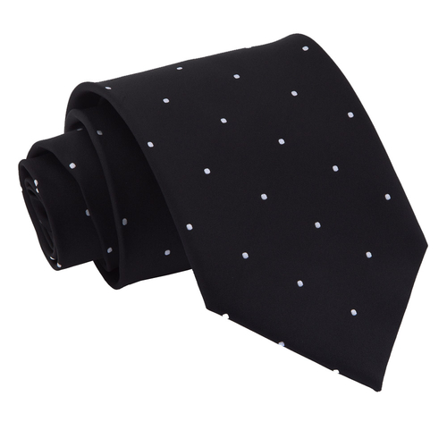 Pin Dot Classic Tie - Black