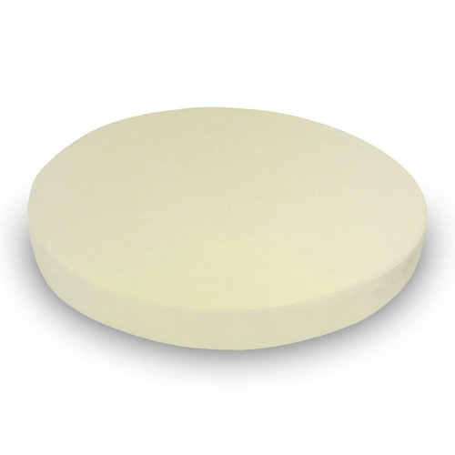 SheetWorld Fitted Round Crib Sheet - 100% Cotton Jersey - Soft Yellow,