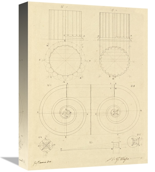 Global Gallery GCS-453970-1216-142 12 x 16 in. Plate 6 for Elements of