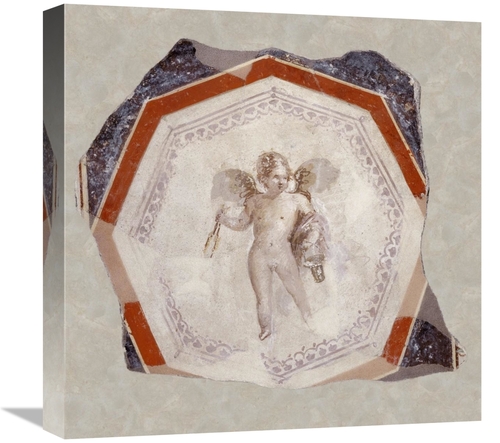 Global Gallery GCS-459936-1818-142 18 x 18 in. Fresco Depicting Cupid 