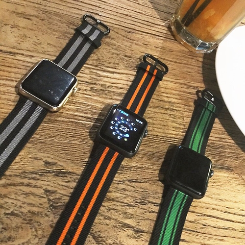 Color Strips Nylon Apple Watch Band