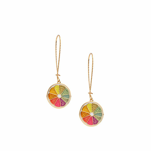 Rainbow Orange Earrings