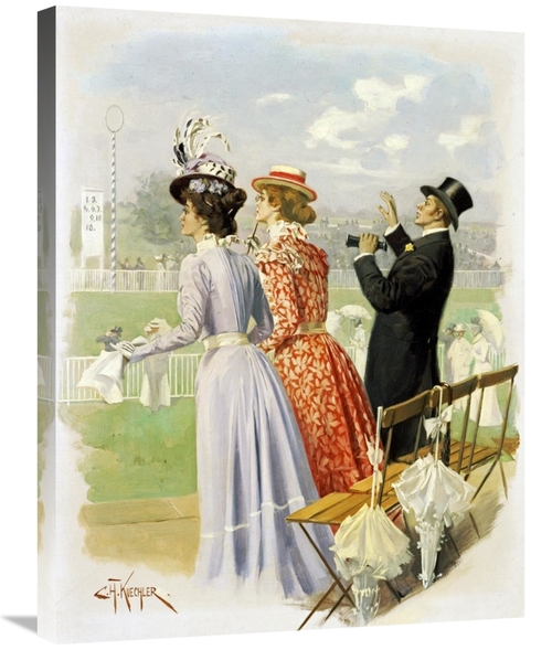 30 in. At the Races Art Print - Carl Hermann Kuechler