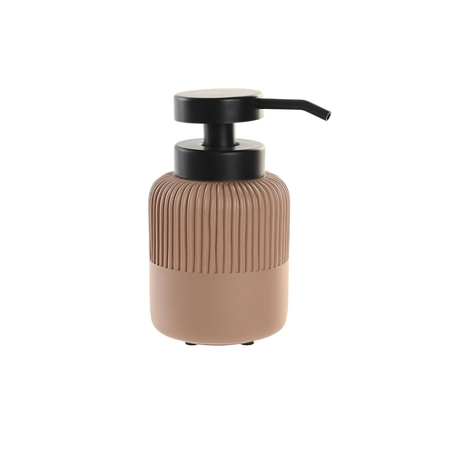 Soap Dispenser DKD Home Decor Black Cement Terracotta polypropylene 7