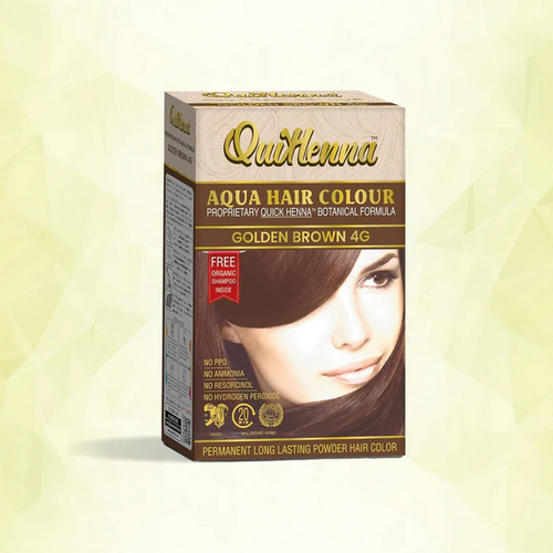 AQUA Powder Hair Color 4G Golden Brown for Men & Women