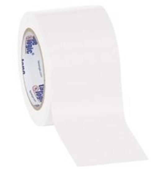 Tape Logic T93363PKW 3 in. x 36 yards White Solid Vinyl Safety Tape - 