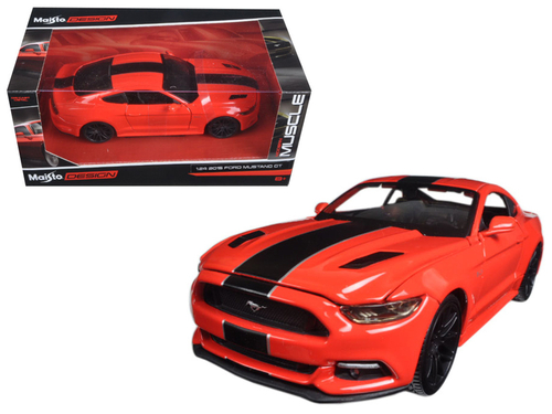 2015 Ford Mustang GT Red \Classic Muscle\" 1/24 Diecast Model Car by