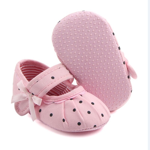 Newborn Baby Girl Soft Sole Canvas Crib Shoes Anti