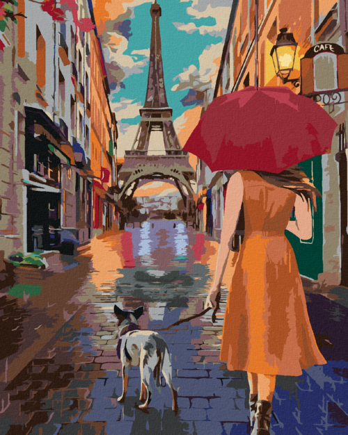 Paint by Numbers - PARIS EIFFEL TOWER WALK THROUGH THE ALLEY